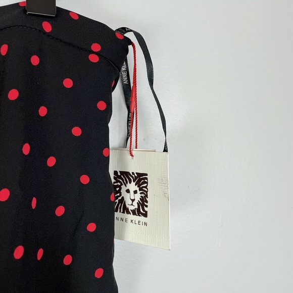 !!! Lowest Price!!! NWT Anne Klein Polka Dot Midi Faux Wrap Skirt - Picture 5 of 11